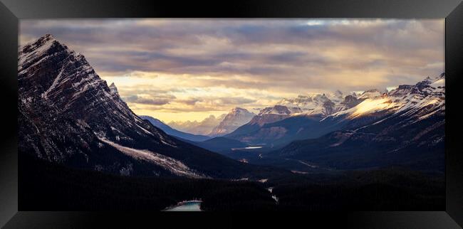 Jasper National Park Panorama Framed Print by Matthew Train