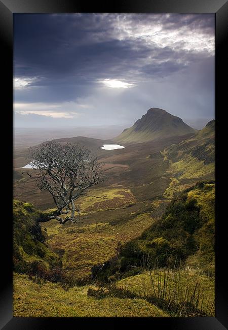 Mirror Sky over the Quiraing Framed Print by Matthew Train