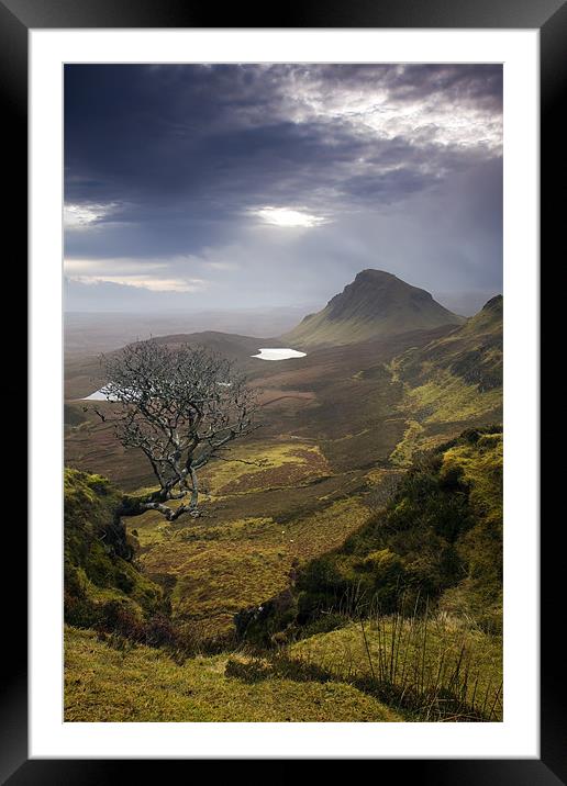 Mirror Sky over the Quiraing Framed Mounted Print by Matthew Train