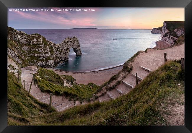  Path to Durdle Door Framed Print by Matthew Train