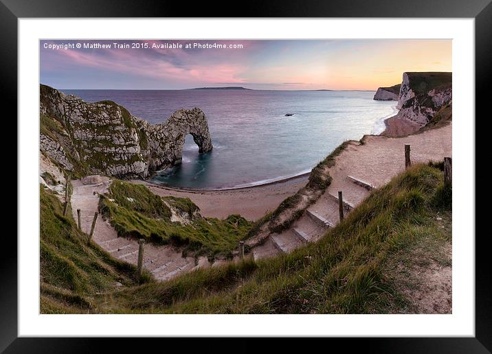 Path to Durdle Door Framed Mounted Print by Matthew Train