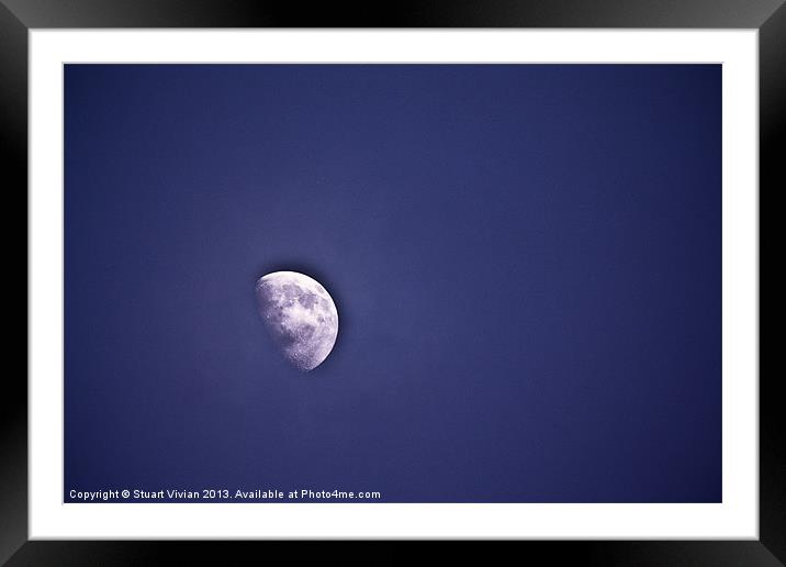 Blue Moon Framed Mounted Print by Stuart Vivian