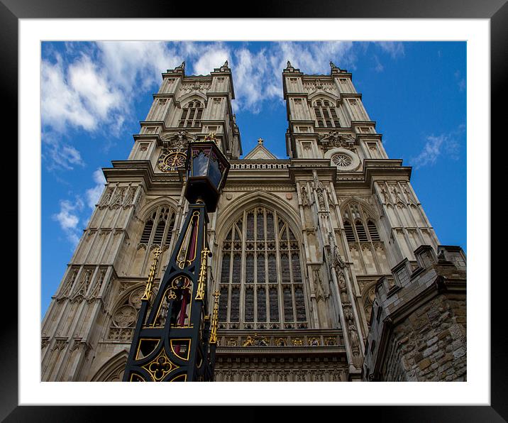 6pm at Westminster Abbey Framed Mounted Print by Nick Hillman