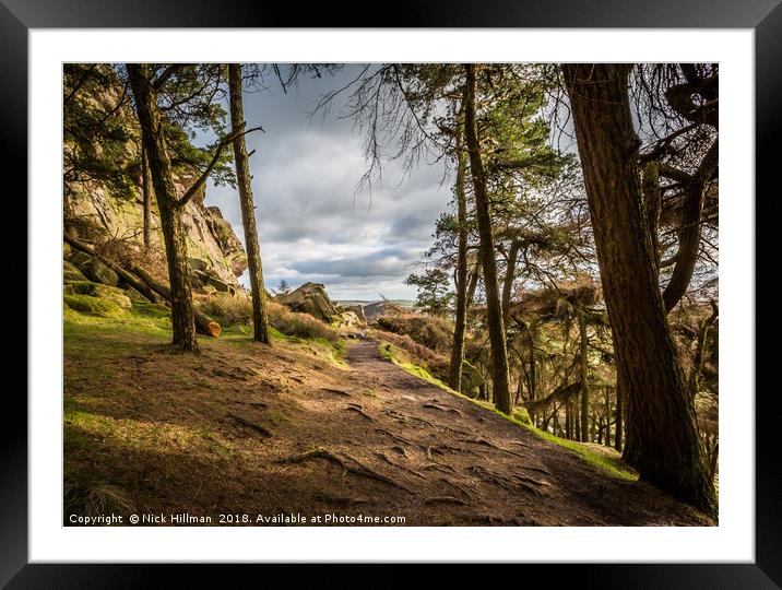 Out of the woods, The Roaches, Peak District, UK Framed Mounted Print by Nick Hillman