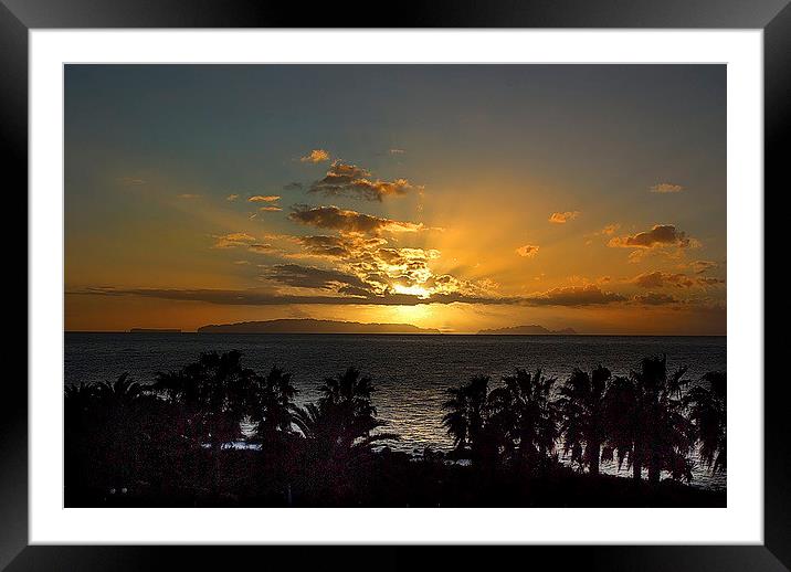 Atlantic Sunrise Maderia Framed Mounted Print by Rob Washington