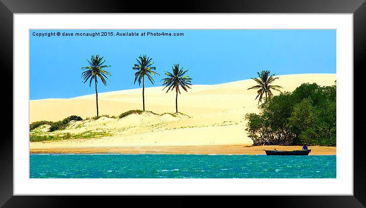  Golden Sands Brazil Framed Mounted Print by dave mcnaught