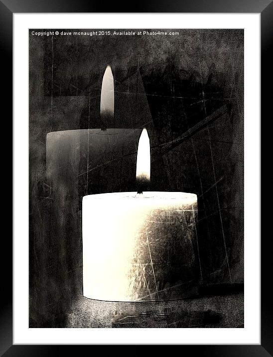  Burning Bright Framed Mounted Print by dave mcnaught
