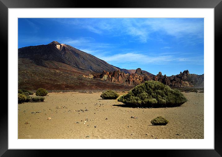 Mount Teide Framed Mounted Print by Tenerife Memoriez