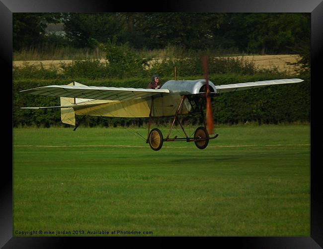 Blackburn Monoplane Framed Print by mike jordan