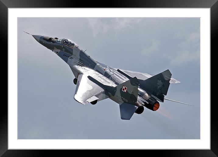 Shiney topside MIg-29 Framed Mounted Print by Rachel & Martin Pics
