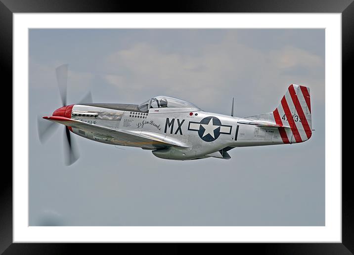 P-51 Mustang Framed Mounted Print by Rachel & Martin Pics