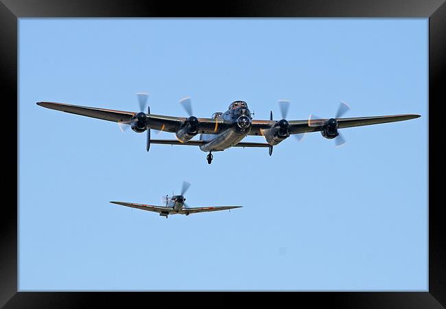 Lancaster and spitfire Framed Print by Rachel & Martin Pics
