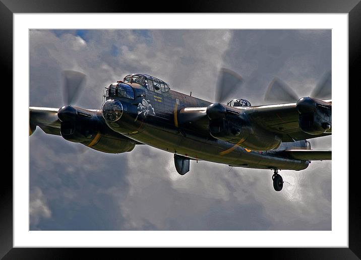 Lancaster bomber Framed Mounted Print by Rachel & Martin Pics