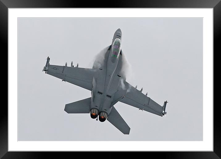 F-18 vapour Framed Mounted Print by Rachel & Martin Pics
