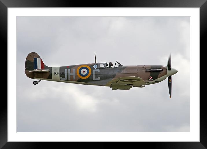 Spitfire Framed Mounted Print by Rachel & Martin Pics