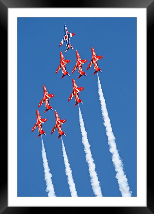 RAFAT Red Arrows Framed Mounted Print by Rachel & Martin Pics