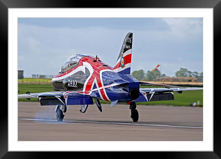 RAF Hawk smokey landing Framed Mounted Print by Rachel & Martin Pics