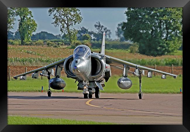 RAF Harrier Framed Print by Rachel & Martin Pics