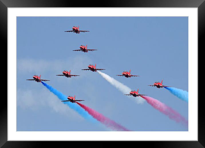 RAFAT Red Arrows Framed Mounted Print by Rachel & Martin Pics