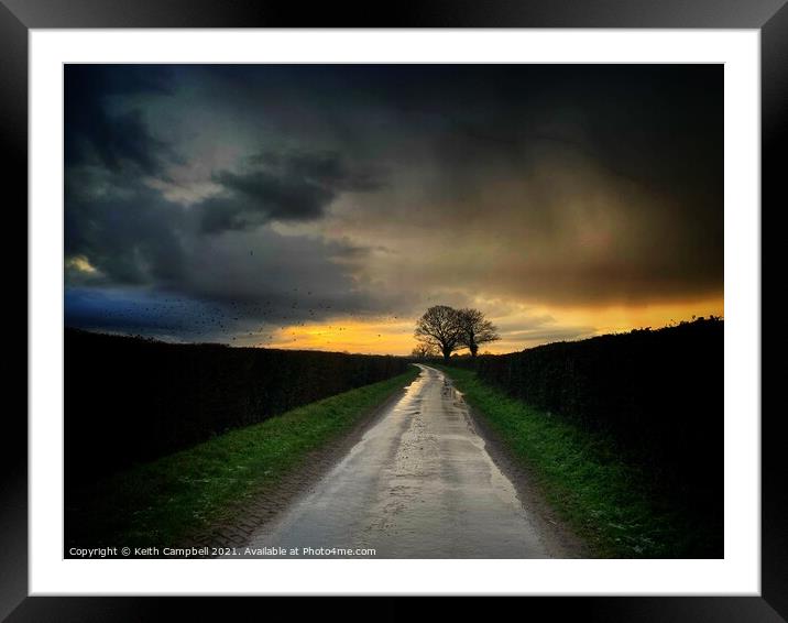 The Approaching Storm Framed Mounted Print by Keith Campbell