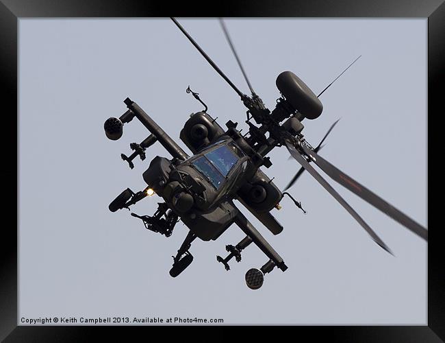 AH-64 Westland Apache Framed Print by Keith Campbell