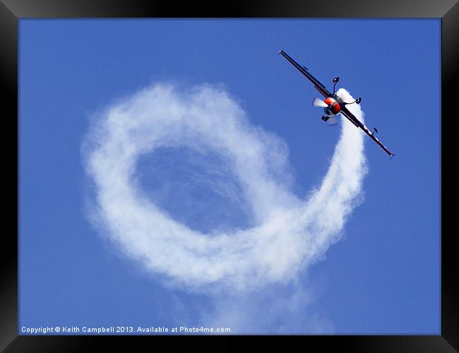 Blades Barrel Roll Framed Print by Keith Campbell