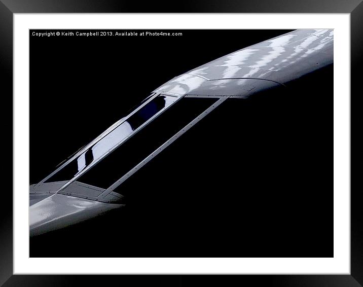 Concorde Framed Mounted Print by Keith Campbell
