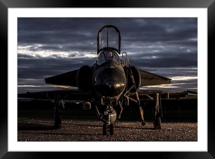 SAAB Viggen and Pilot Framed Mounted Print by Keith Campbell