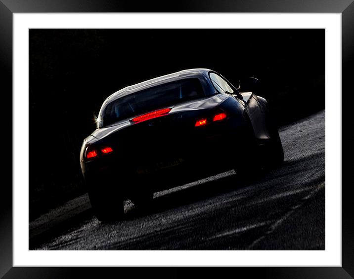 The Night Rider Framed Mounted Print by Keith Campbell