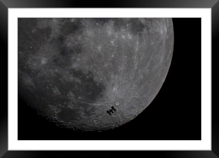 International Space Station Framed Mounted Print by Keith Campbell