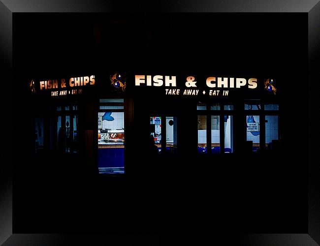 Fish and Chips Framed Print by Keith Campbell