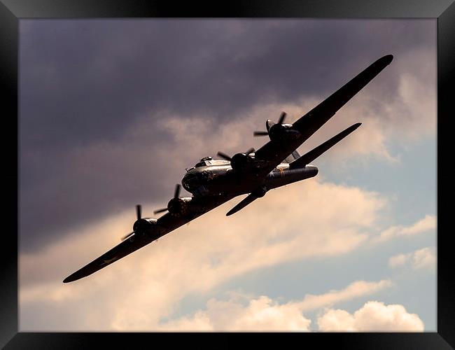 B-17 Flying Fortress Framed Print by Keith Campbell