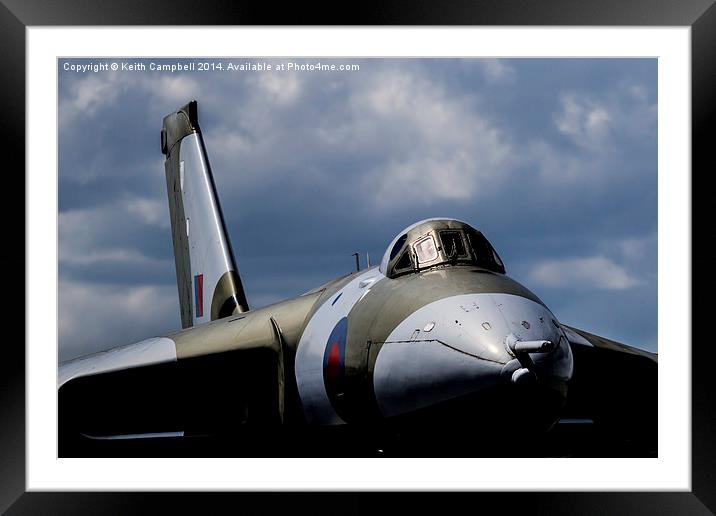 AVRO Vulcan XM607 Framed Mounted Print by Keith Campbell