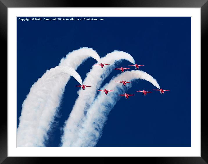 Red Arrow Fred Loop Framed Mounted Print by Keith Campbell