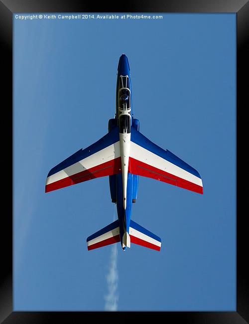 Patrouille De France Alphajet Framed Print by Keith Campbell
