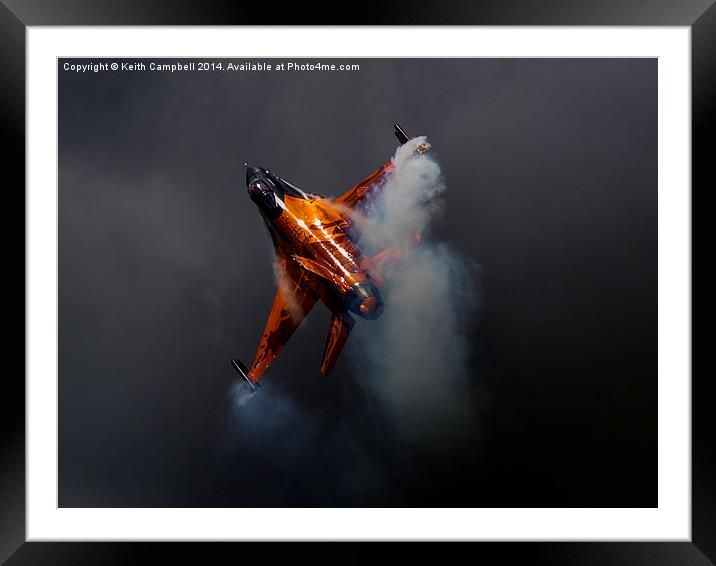  RNLAF F-16 Falcon - landscape view Framed Mounted Print by Keith Campbell