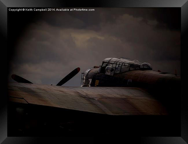  BBMF Lancaster PA474 - Thumper Framed Print by Keith Campbell