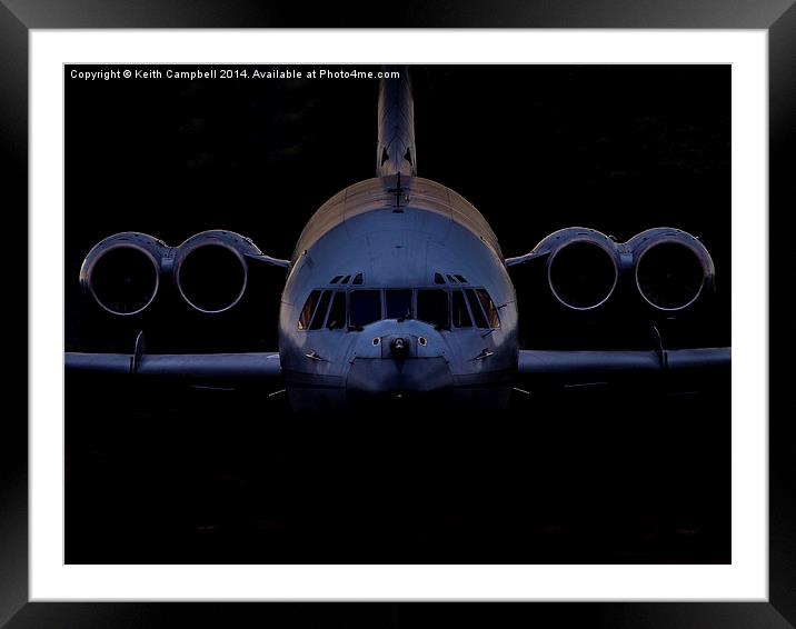  Vickers VC-10 ZD241 Framed Mounted Print by Keith Campbell
