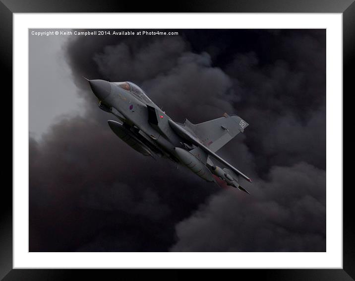  Tornado out of the storm Framed Mounted Print by Keith Campbell