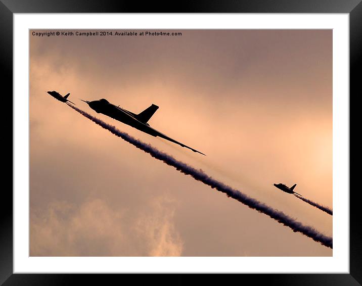  Vulcan and Gnats Framed Mounted Print by Keith Campbell
