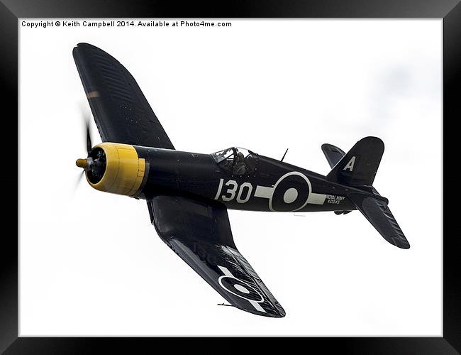  Corsair KD345 Framed Print by Keith Campbell