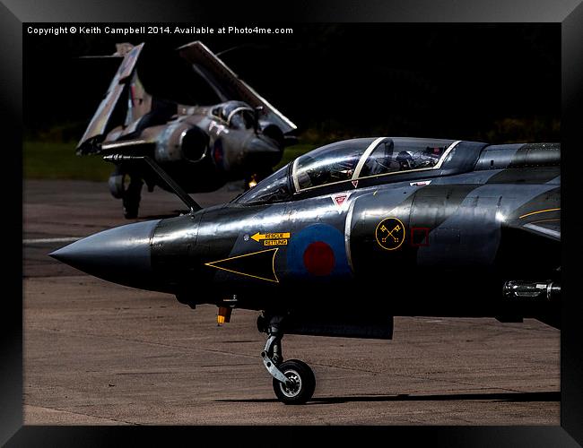  Buccaneers on the runway Framed Print by Keith Campbell