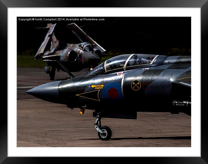  Buccaneers on the runway Framed Mounted Print by Keith Campbell