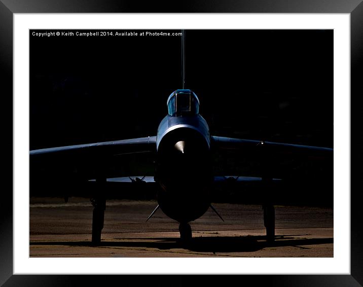 RAF Lightning XS904 Framed Mounted Print by Keith Campbell