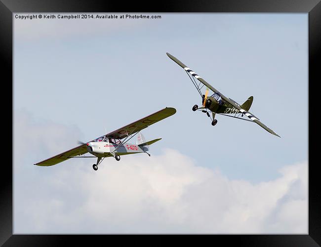  Auster formation breakaway Framed Print by Keith Campbell