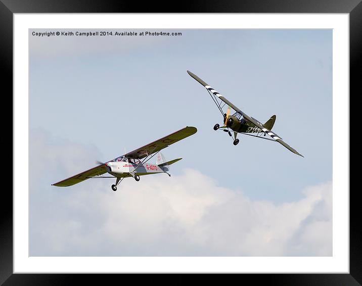  Auster formation breakaway Framed Mounted Print by Keith Campbell