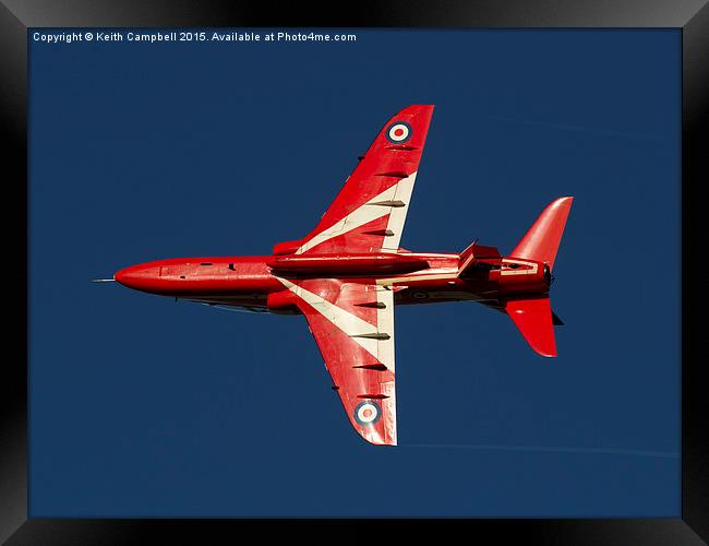 Red Arrow Hawk XX244  Framed Print by Keith Campbell