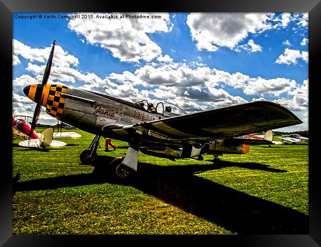 P-51 Mustang G-MSTG Framed Print by Keith Campbell