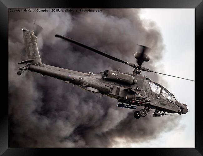  British Army Apache Framed Print by Keith Campbell