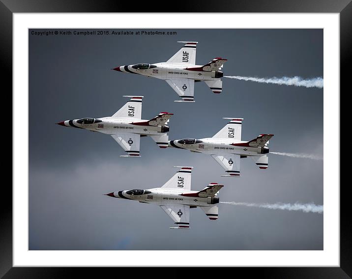  Thunderbirds are GO! Framed Mounted Print by Keith Campbell